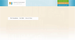 Desktop Screenshot of johnsonscholarshipfoundation.com
