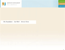 Tablet Screenshot of johnsonscholarshipfoundation.com